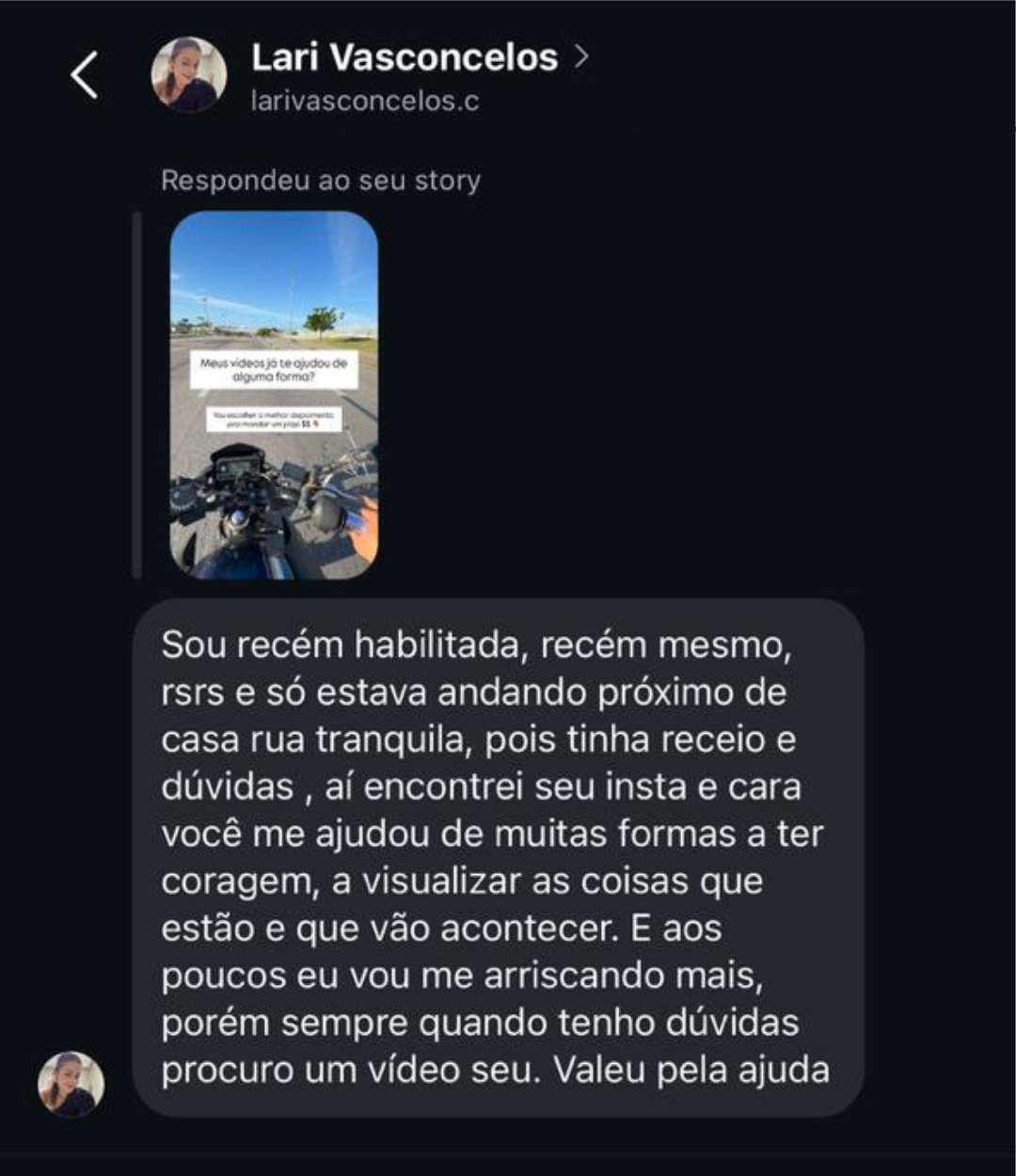 Comentário de aluno