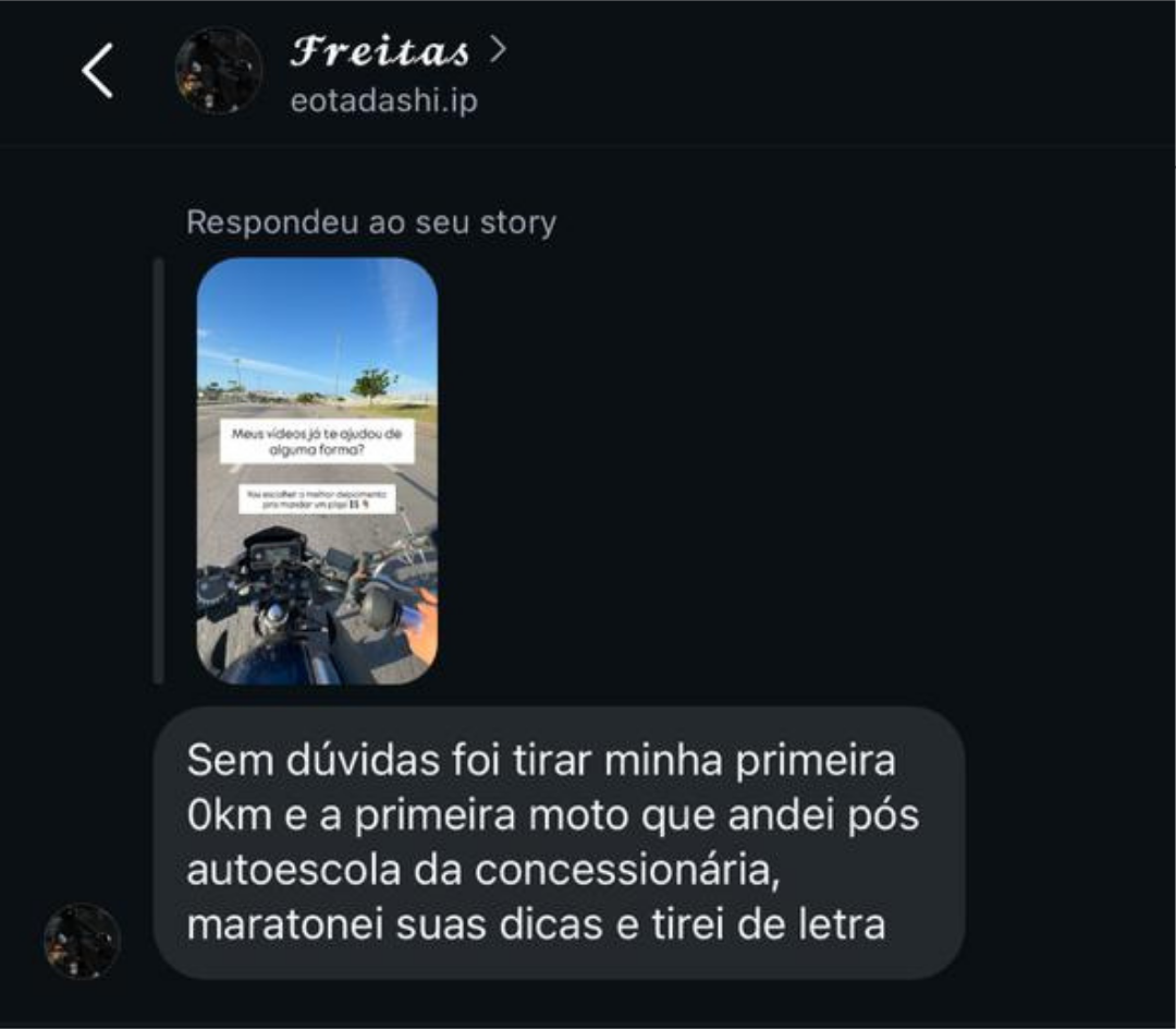 Comentário de aluno