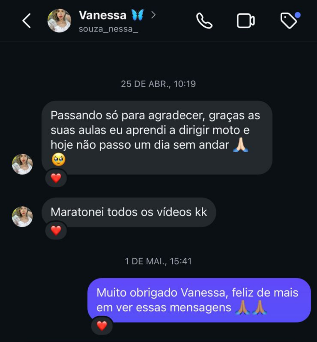 Comentário de aluno